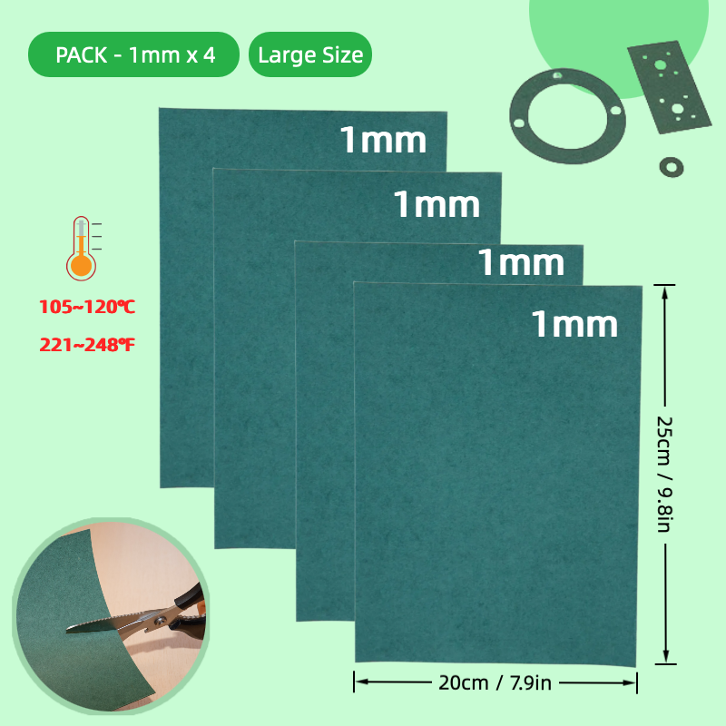 Diy Electronics Components - 4PCS 1mm Gasket Paper Sheets Tear-Resistant