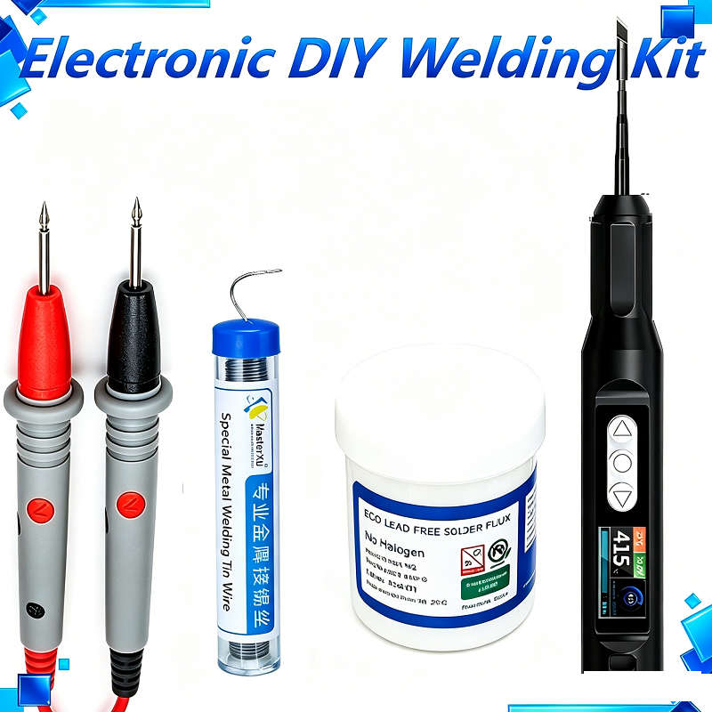 Diy Electronics Flux - Soldering Iron Kit with Multimeter Test