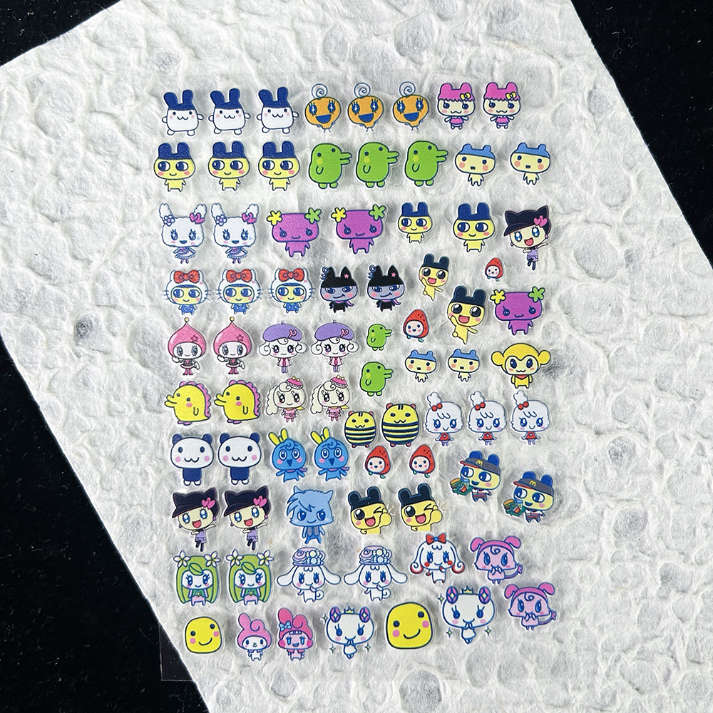 Diy Electronics Art - PVC Kawai Electronic Pet Stickers Nail