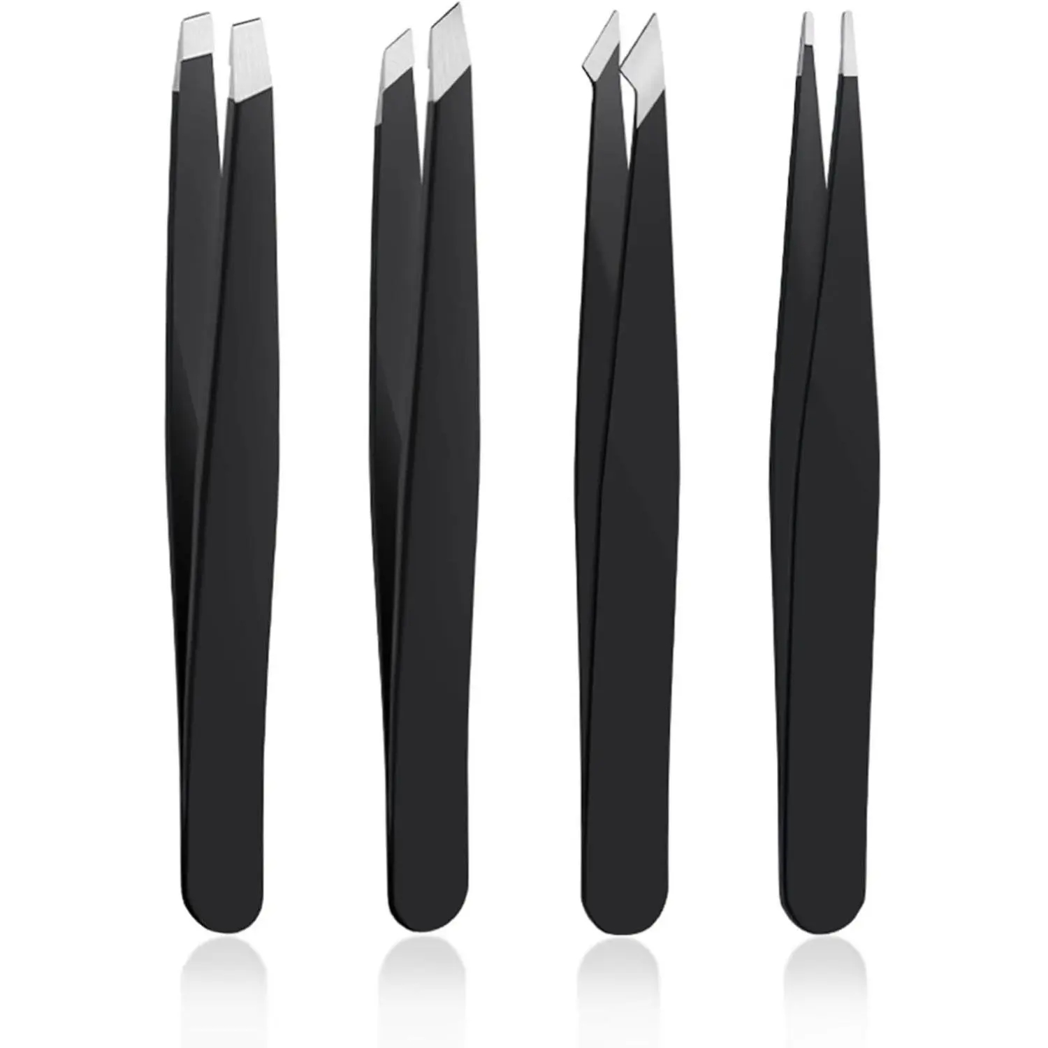 Diy Electronics Tool Kit - 4Pcs Precision Tweezers Set, Professional Stainless