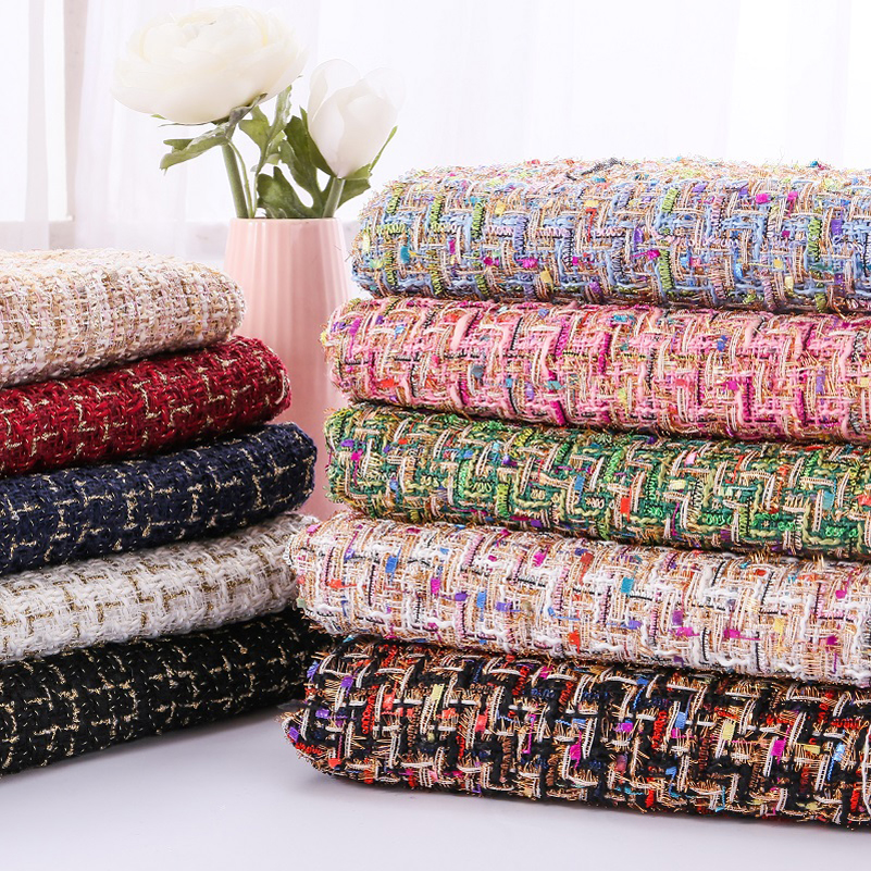 Diy Electronics Components - Tweed Fabric Plaid Stripes Woven Woolen