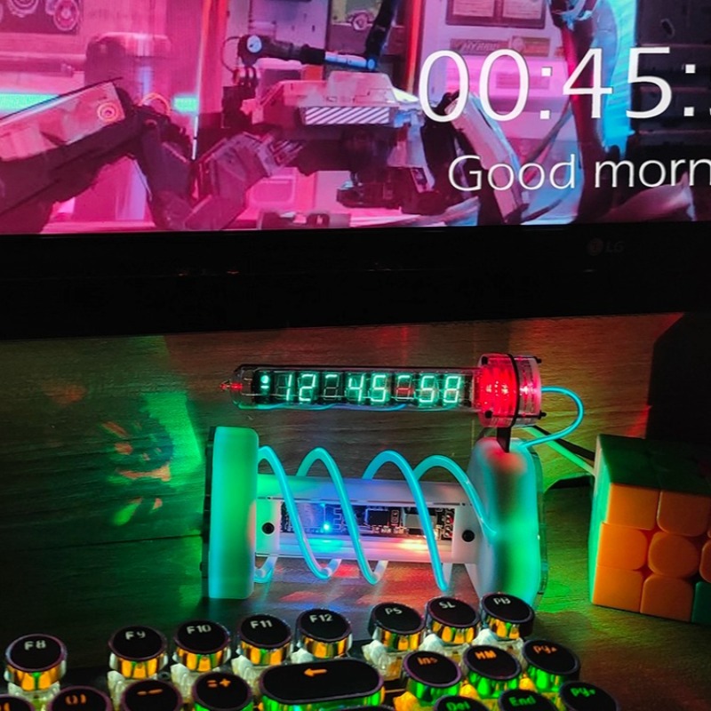 Room Design Clock Bedside Tabl - مراجعة Diy Electronics Desk وسعره