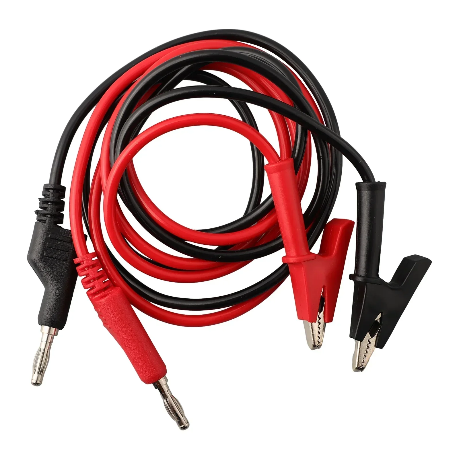 2Pcs 1M Double End Test Lead W - مراجعة Crocodile Clip Set وسعره