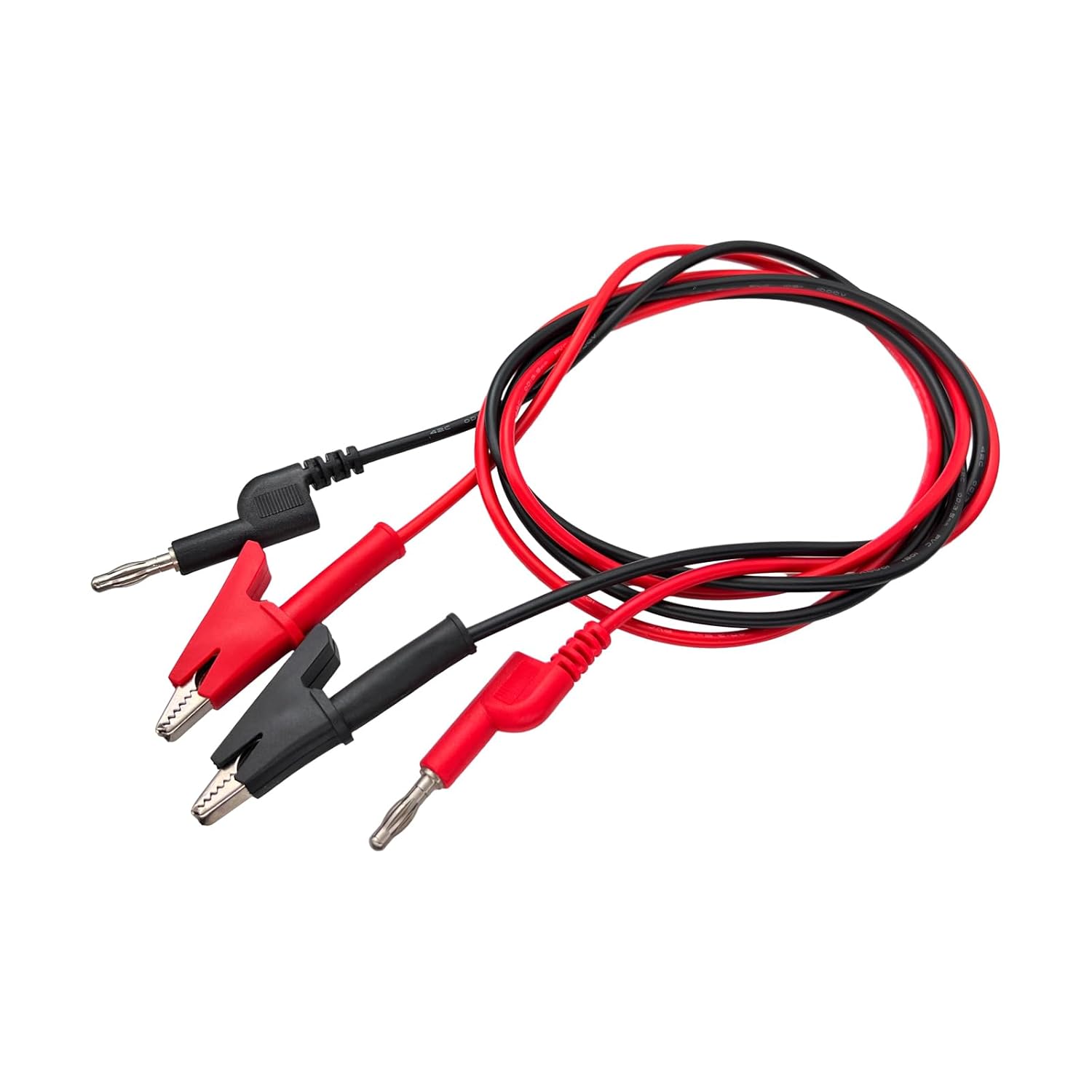 2Pcs 1M Double End Test Lead W - مراجعة Crocodile Clip Set وسعره