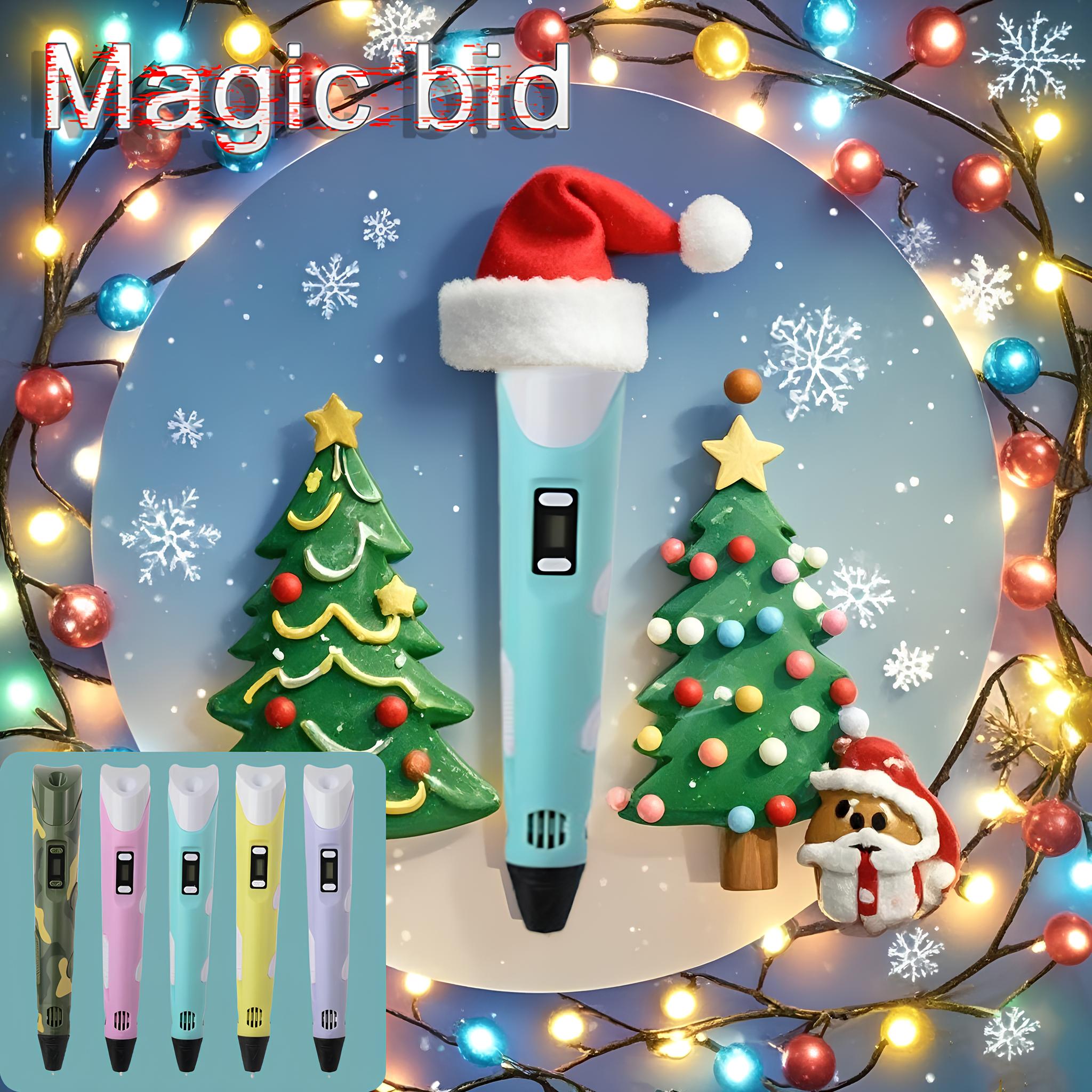 Magic bid Electronic 3D Pen 3d - مراجعة Diy Electronics Filament وسعره