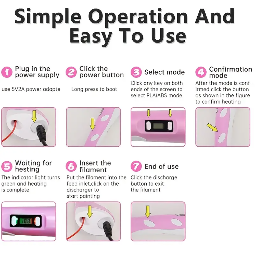 Magic bid Electronic 3D Pen 3d - مراجعة Diy Electronics Filament وسعره