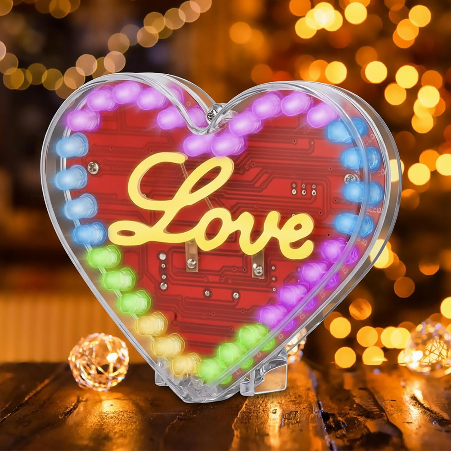 Heart Shaped LED Soldering Kit - مراجعة Diy Electronics Filament وسعره