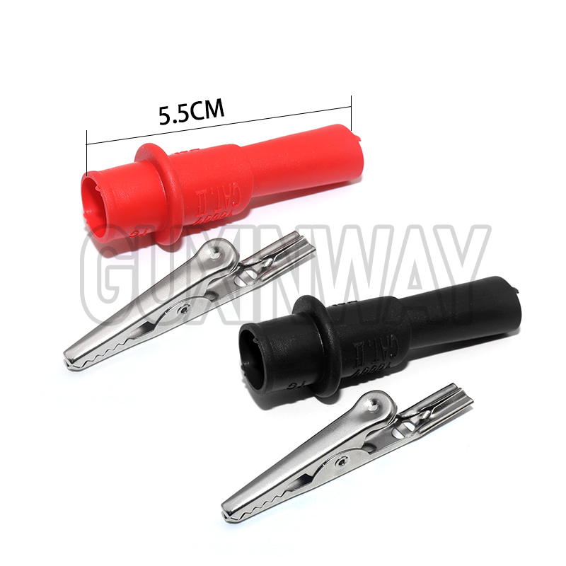 2pcs Alligator Clips Test Clip - مراجعة Crocodile Clip Set وسعره