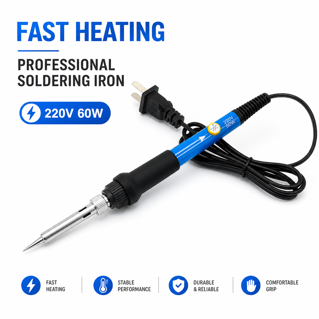 60W Adjustable Temp Soldering  - مراجعة Diy Electronics Flux وسعره
