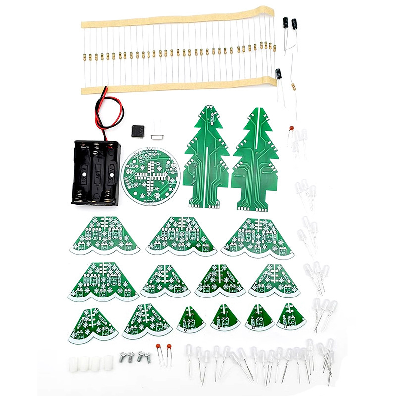 3D DIY Christmas Tree Kit with - مراجعة Diy Electronics Circuits وسعره
