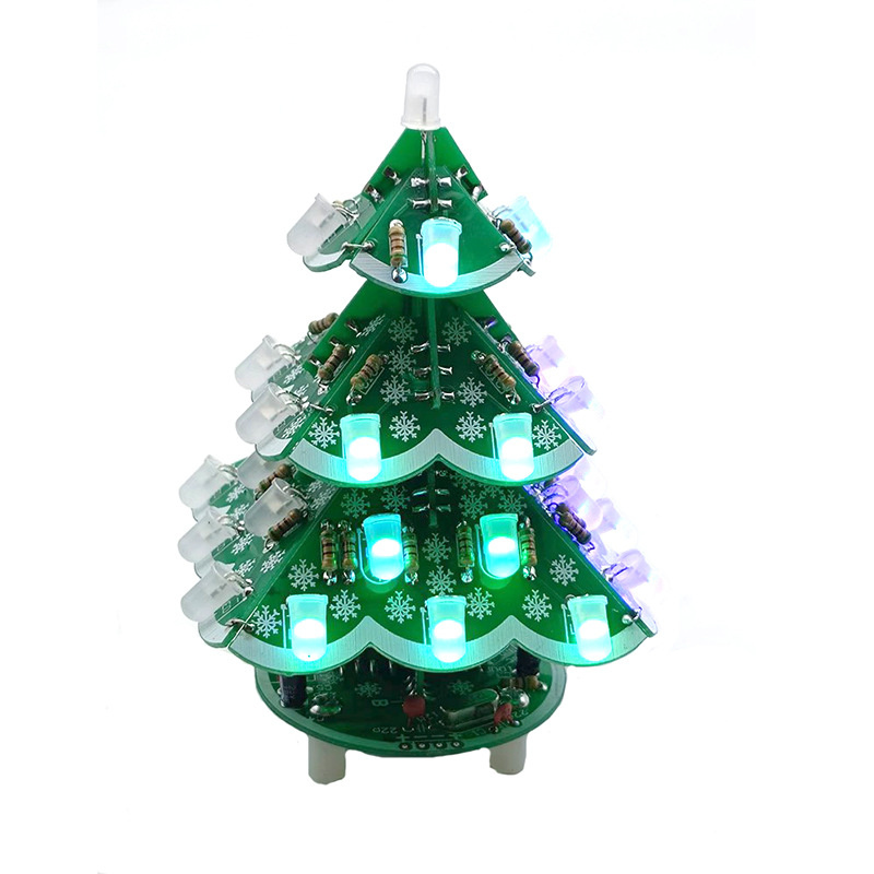 3D DIY Christmas Tree Kit with - مراجعة Diy Electronics Circuits وسعره