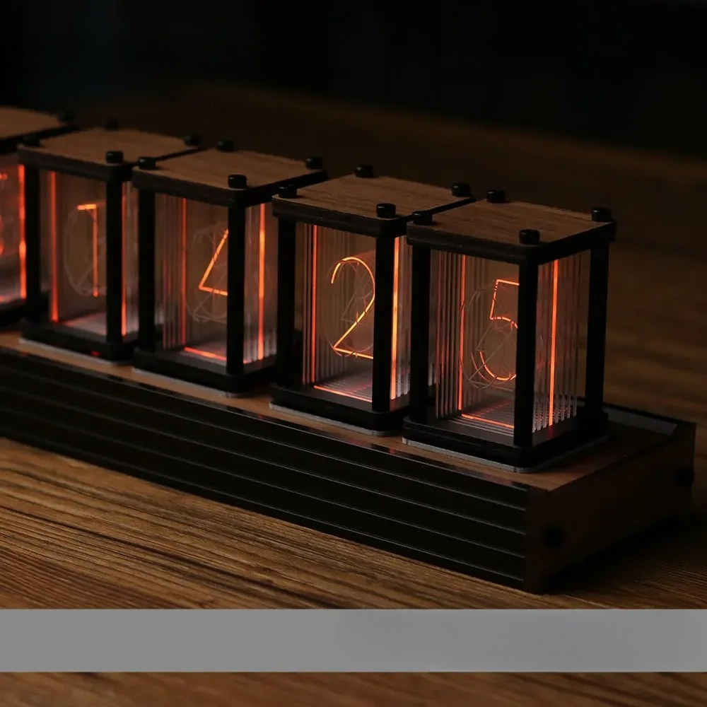 RGB Nixie Tube Clock DIY Table - مراجعة Diy Electronics Desk وسعره