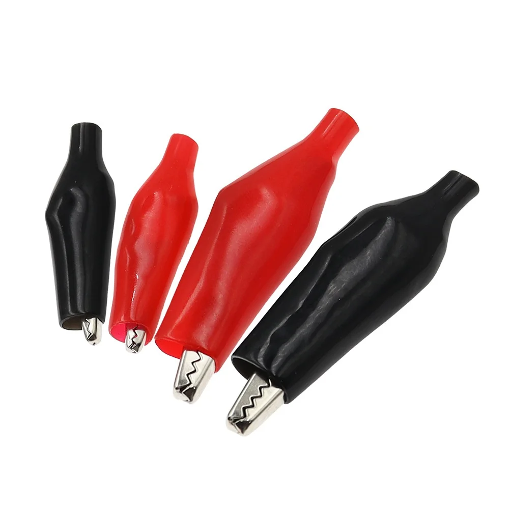 10pcs/lot S4 Crocodile Electri - مراجعة Crocodile Clip Set وسعره