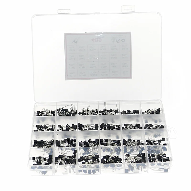480Pcs 24Types NPN PNP Transis - مراجعة Mosfet Transistor Set وسعره