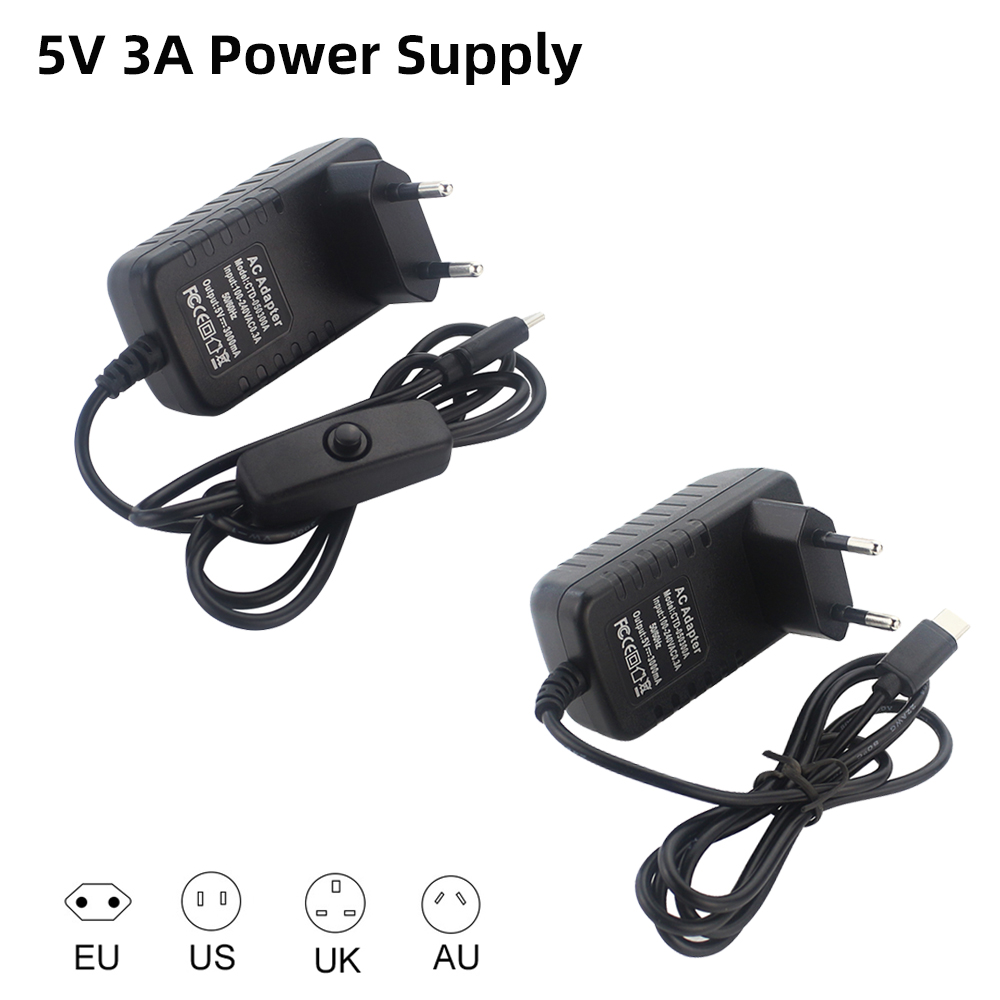 5V 3A Raspberry Pi 4 Power Sup - مراجعة Raspberry Pi Zero وسعره