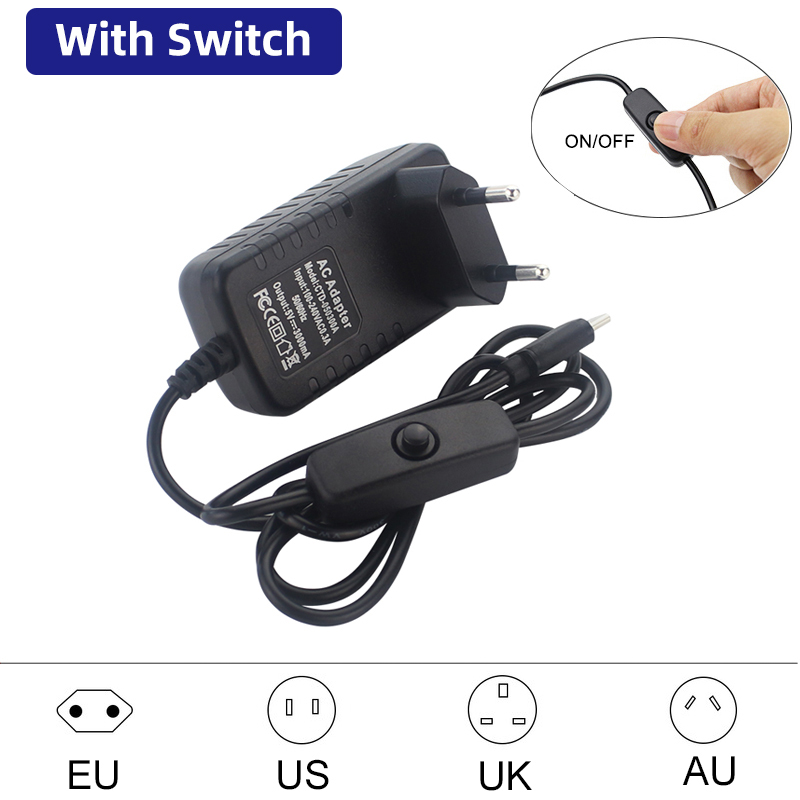 5V 3A Raspberry Pi 4 Power Sup - مراجعة Raspberry Pi Zero وسعره