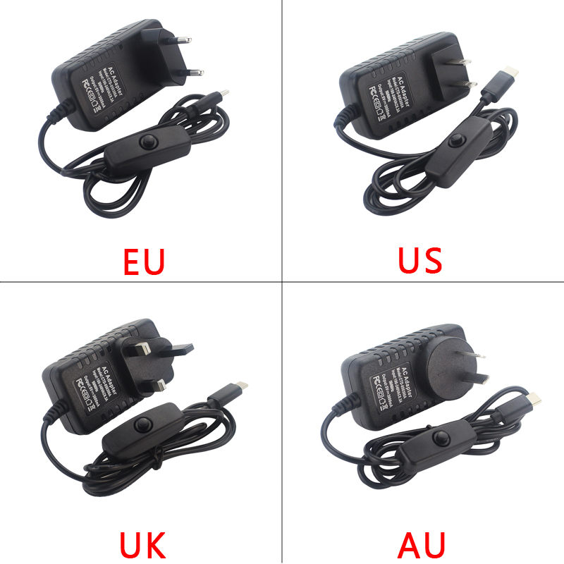 5V 3A Raspberry Pi 4 Power Sup - مراجعة Raspberry Pi Zero وسعره