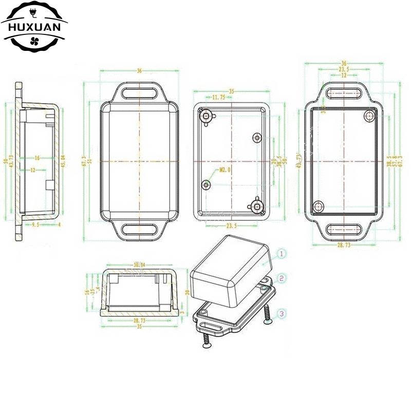 1pc DIY Power Junction Box Ele - مراجعة Diy Electronics Location وسعره