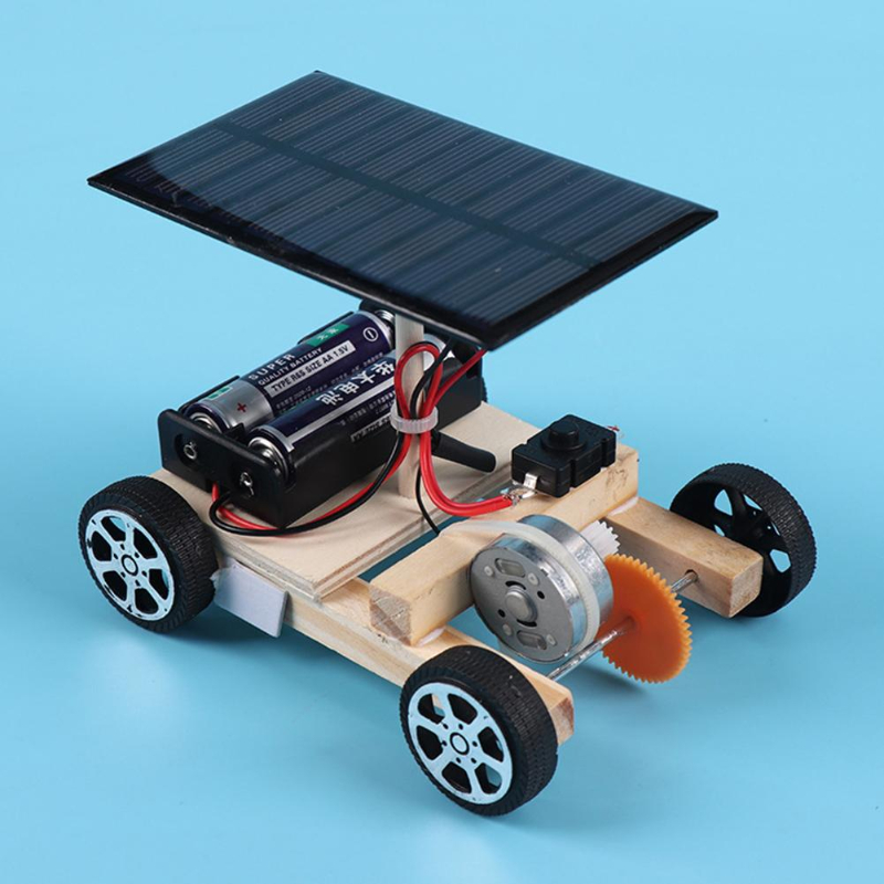 Assemble Solar Car Creative In - مراجعة Diy Electronics Components وسعره