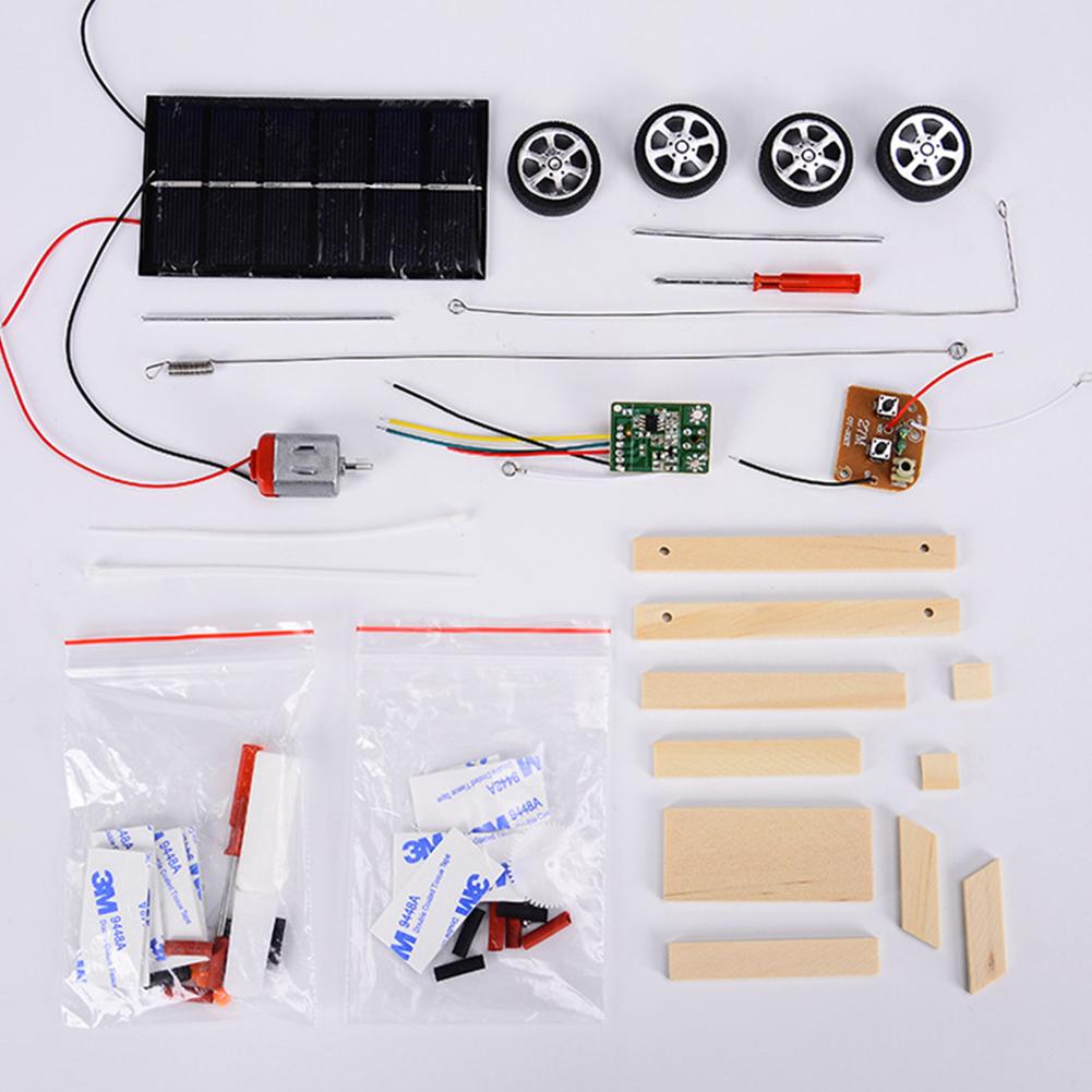 Assemble Solar Car Creative In - مراجعة Diy Electronics Components وسعره