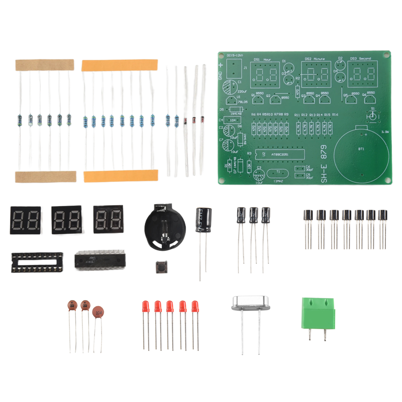 Stylish-AT89C2051 6 Digital LE - مراجعة Diy Electronics Flux وسعره
