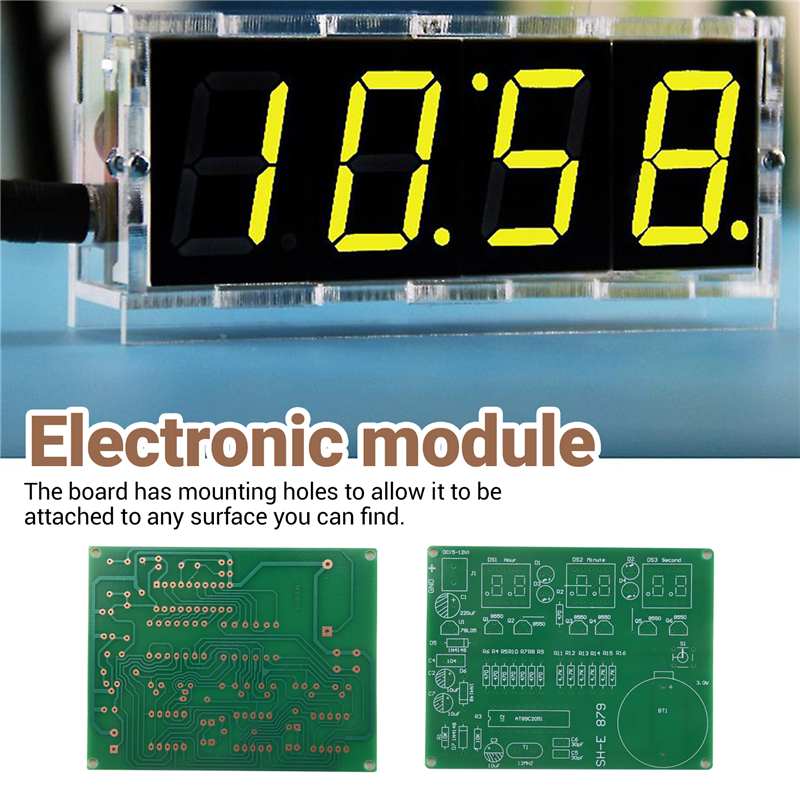 Stylish-AT89C2051 6 Digital LE - مراجعة Diy Electronics Flux وسعره
