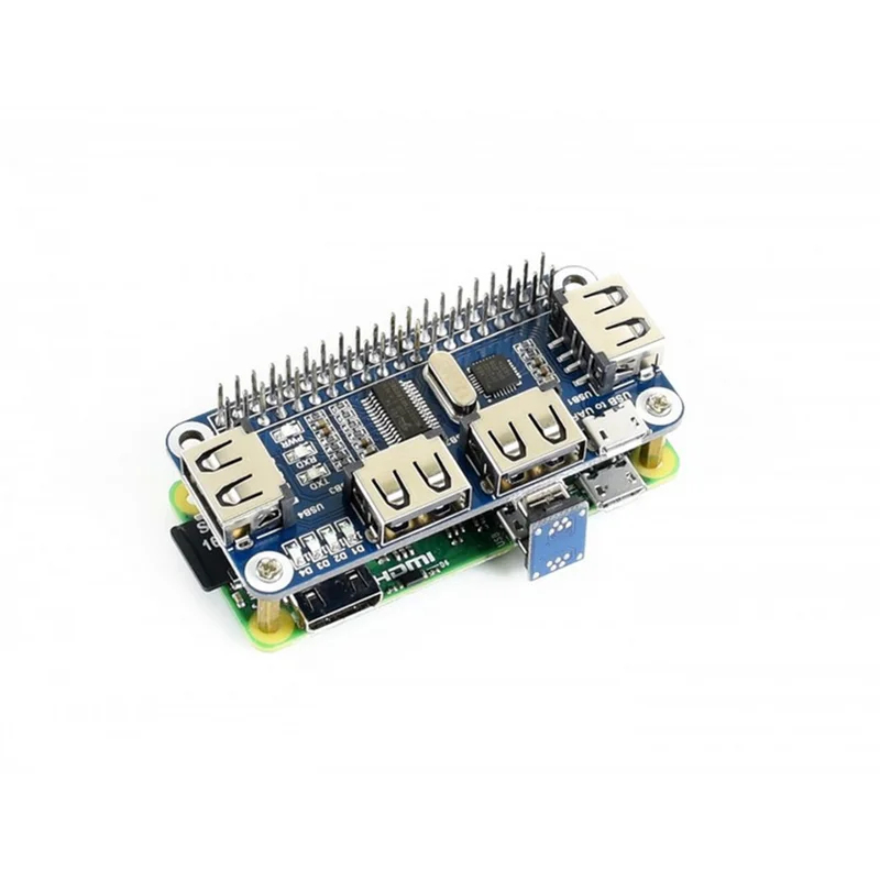 4 Ports USB HDM HUB HAT Raspbe - مراجعة Raspberry Pi Zero وسعره