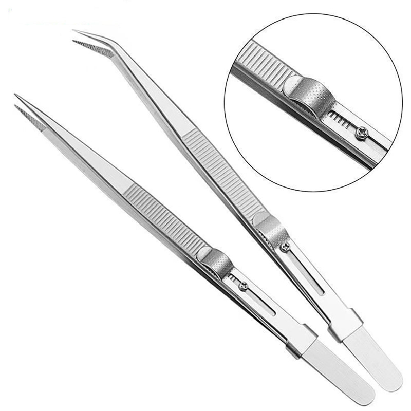 Adjustable Self Clamping Tweez - مراجعة Diy Electronics Tool Kit وسعره