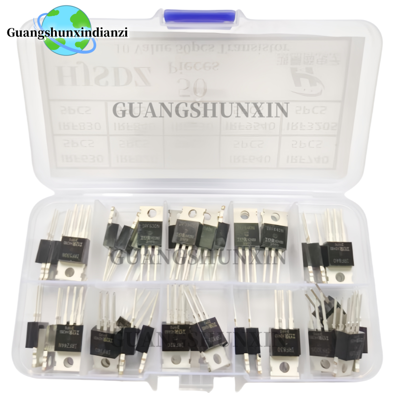 50pcs 10 Types Mosfet Transist - مراجعة Mosfet Transistor Set وسعره