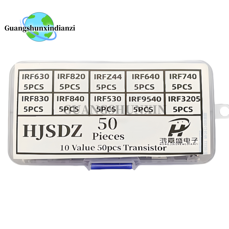 50pcs 10 Types Mosfet Transist - مراجعة Mosfet Transistor Set وسعره
