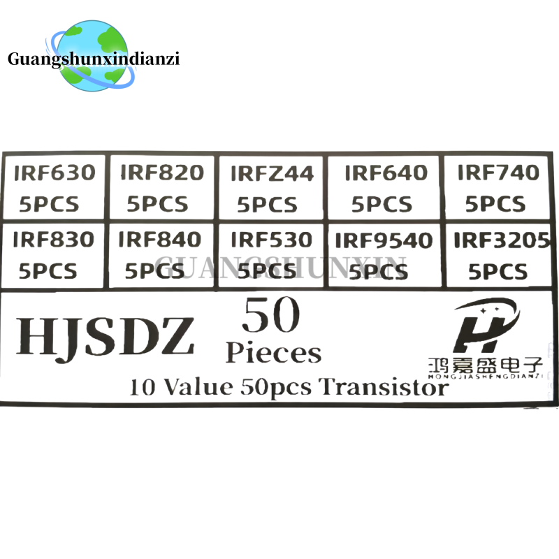 50pcs 10 Types Mosfet Transist - مراجعة Mosfet Transistor Set وسعره