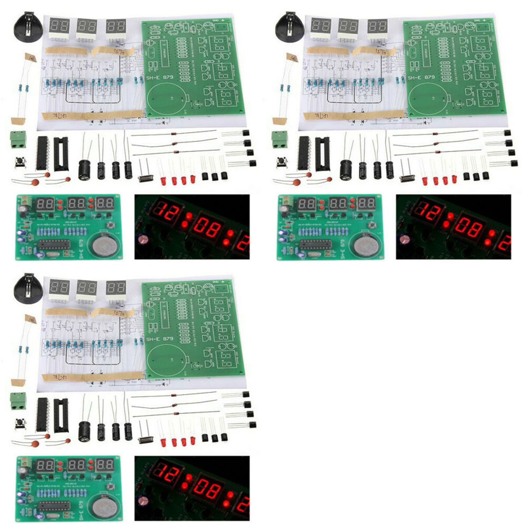 T31C-3 Set AT89C2051 6 Digital - مراجعة Diy Electronics Flux وسعره