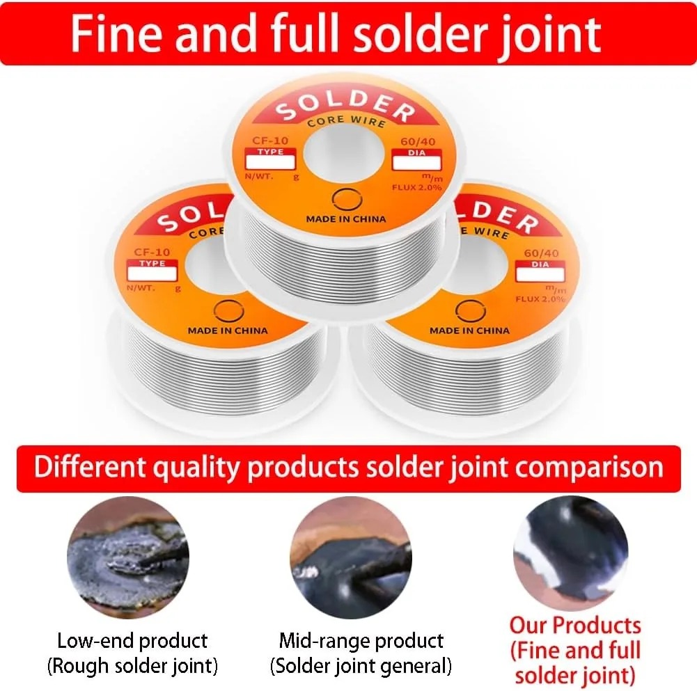 Tin Solder Wire Rosin Core 2%  - مراجعة Diy Electronics Flux وسعره