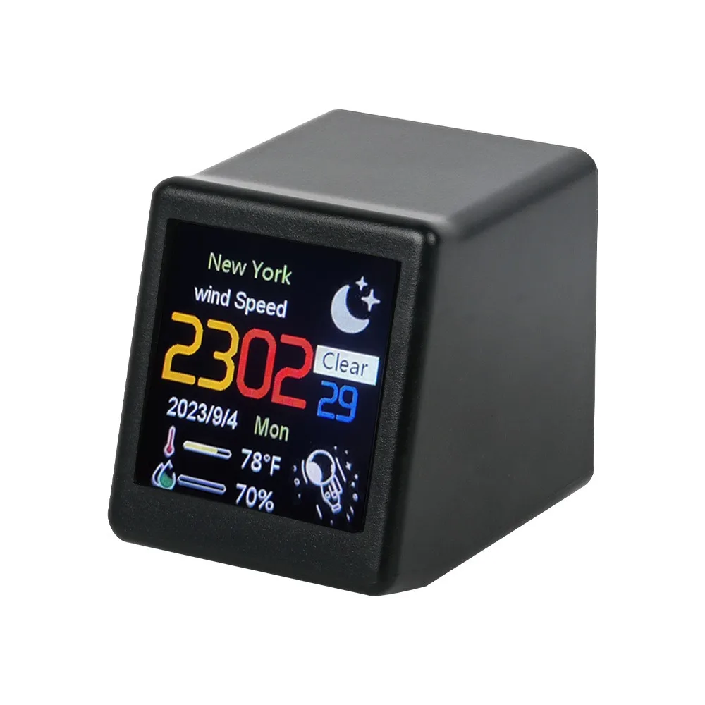 MINI Smart Clock WIFI clock We - مراجعة Diy Electronics Desk وسعره