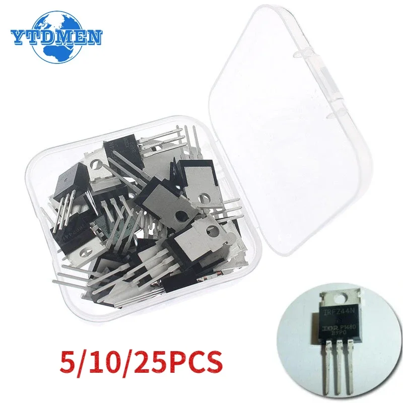 5/10/25PCS Mosfet IRFZ44N TO22 - مراجعة Mosfet Transistor Set وسعره