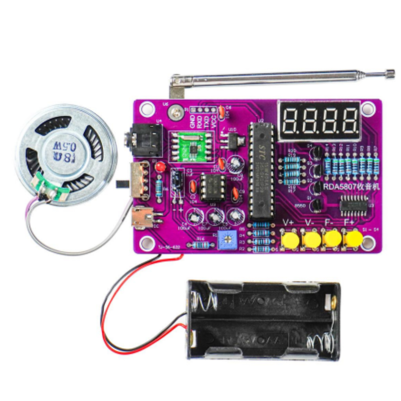 DIY FM Radio Electronic Kit 87 - مراجعة Diy Electronics Components وسعره