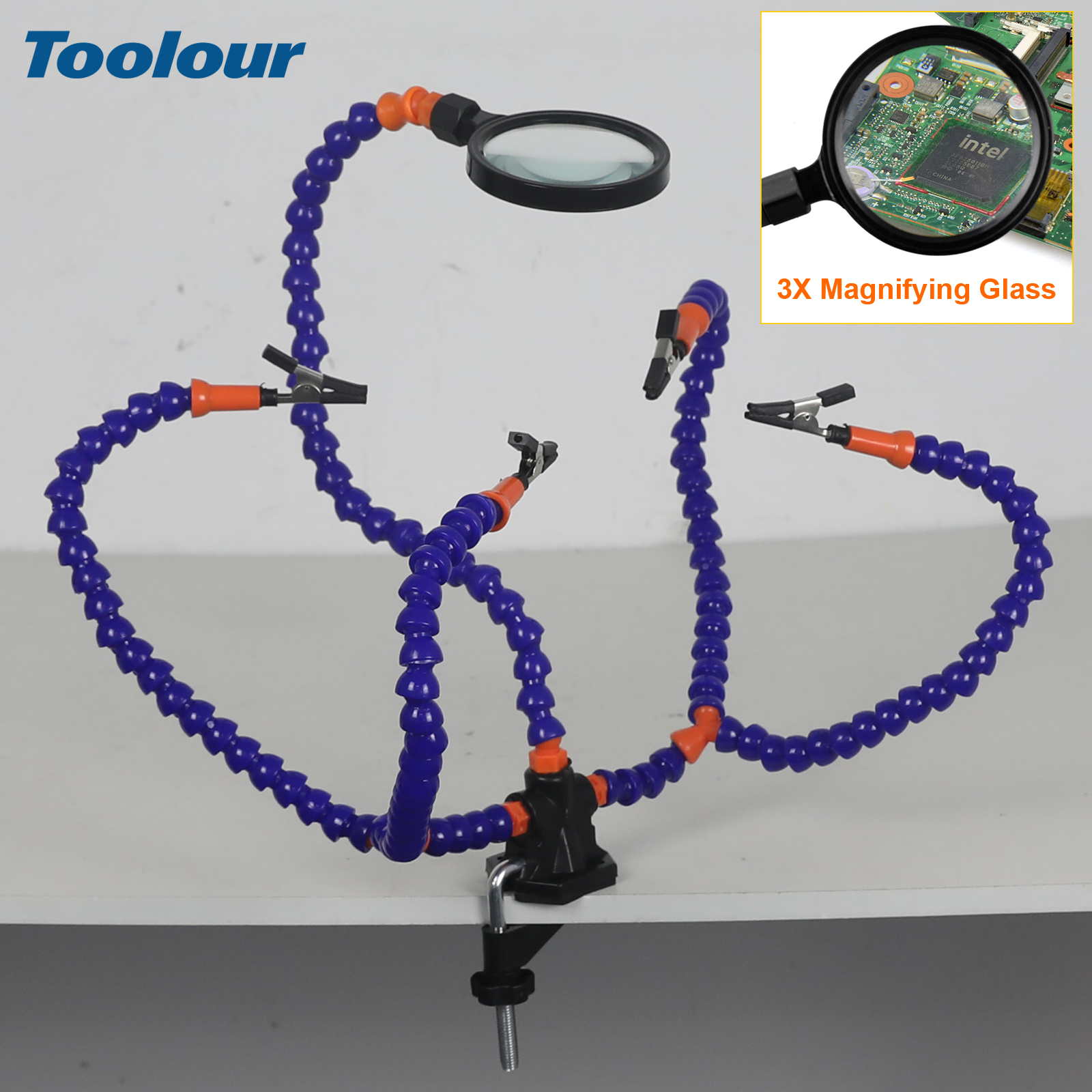 Toolour Soldering Third Hand T - مراجعة Diy Electronics Art وسعره