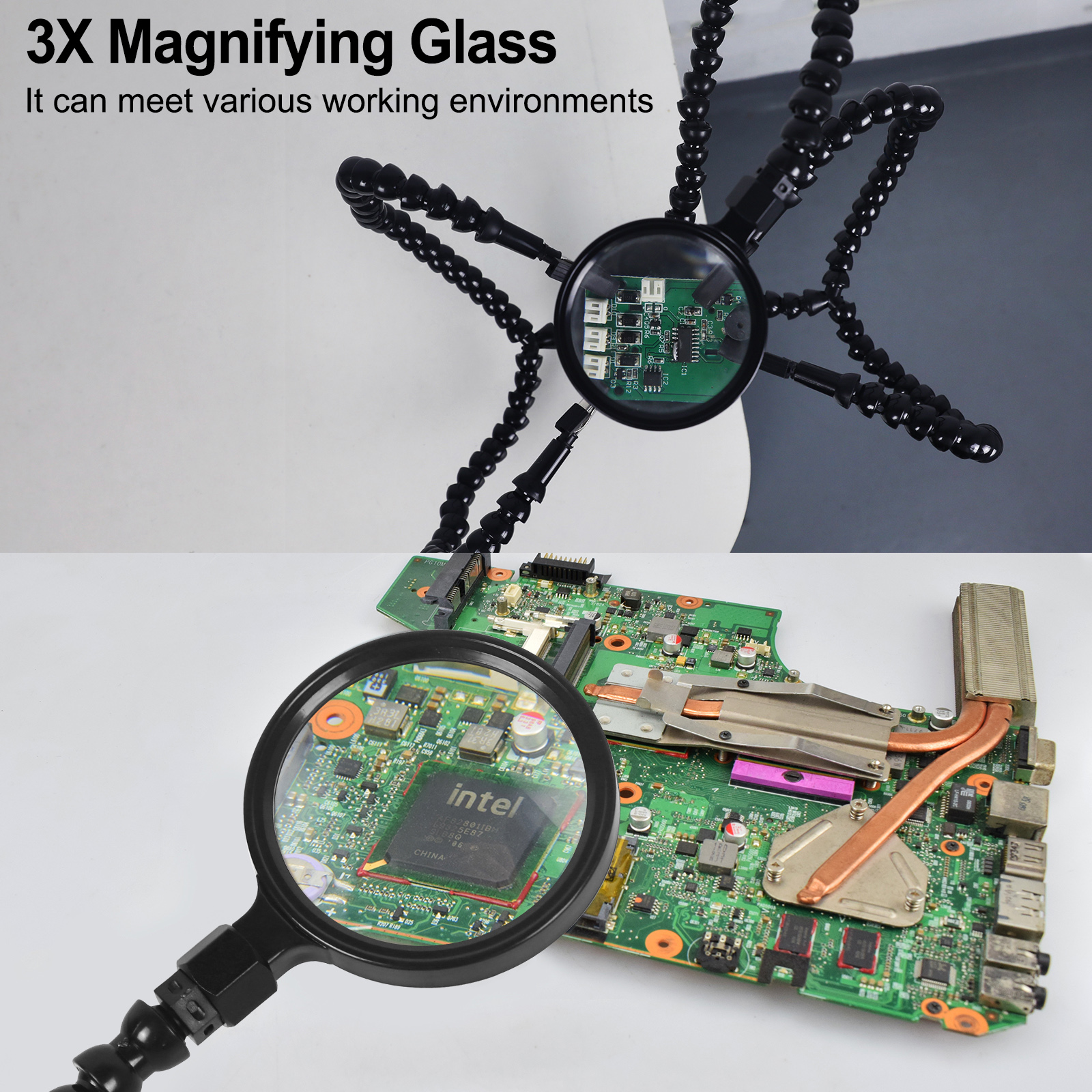 Toolour Soldering Third Hand T - مراجعة Diy Electronics Art وسعره