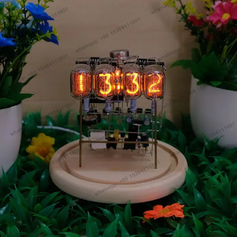IN12 Nixie Clock Glow Tube For - مراجعة Diy Electronics Desk وسعره