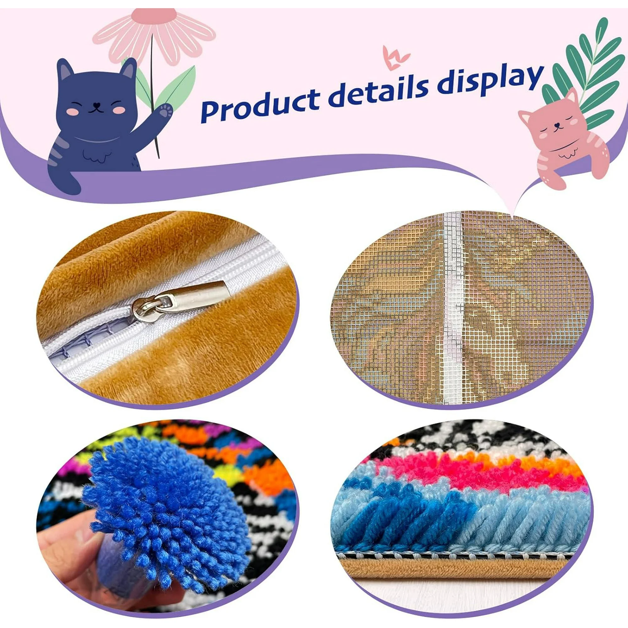Animals Latch Hook Kits pillow - مراجعة Diy Electronics Art وسعره