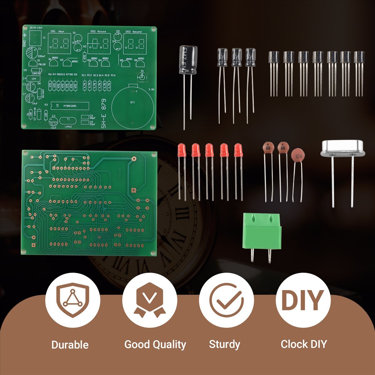A003 AT89C2051 6 Digital LED D - مراجعة Diy Electronics Flux وسعره