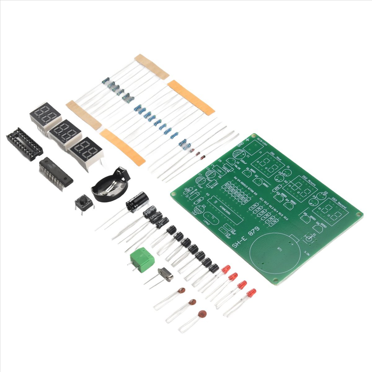 A003 AT89C2051 6 Digital LED D - مراجعة Diy Electronics Flux وسعره