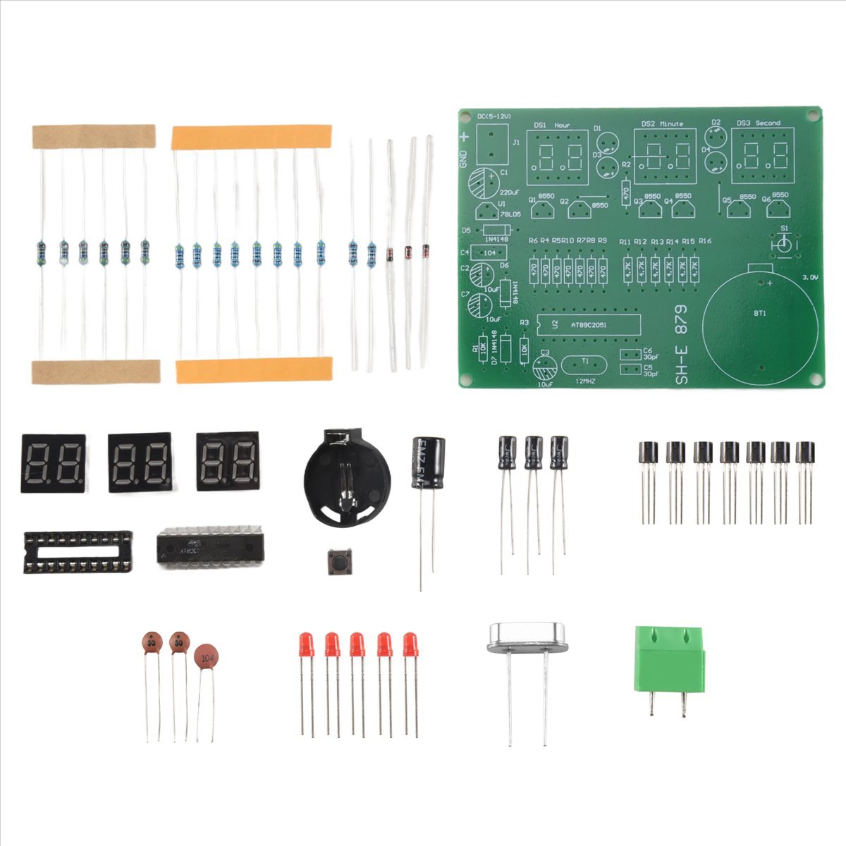 A003 AT89C2051 6 Digital LED D - مراجعة Diy Electronics Flux وسعره