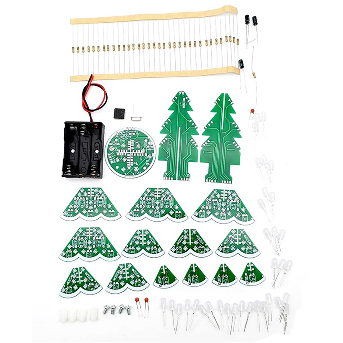 Newest! 3D Stereo Christmas Tr - مراجعة Diy Electronics Circuits وسعره