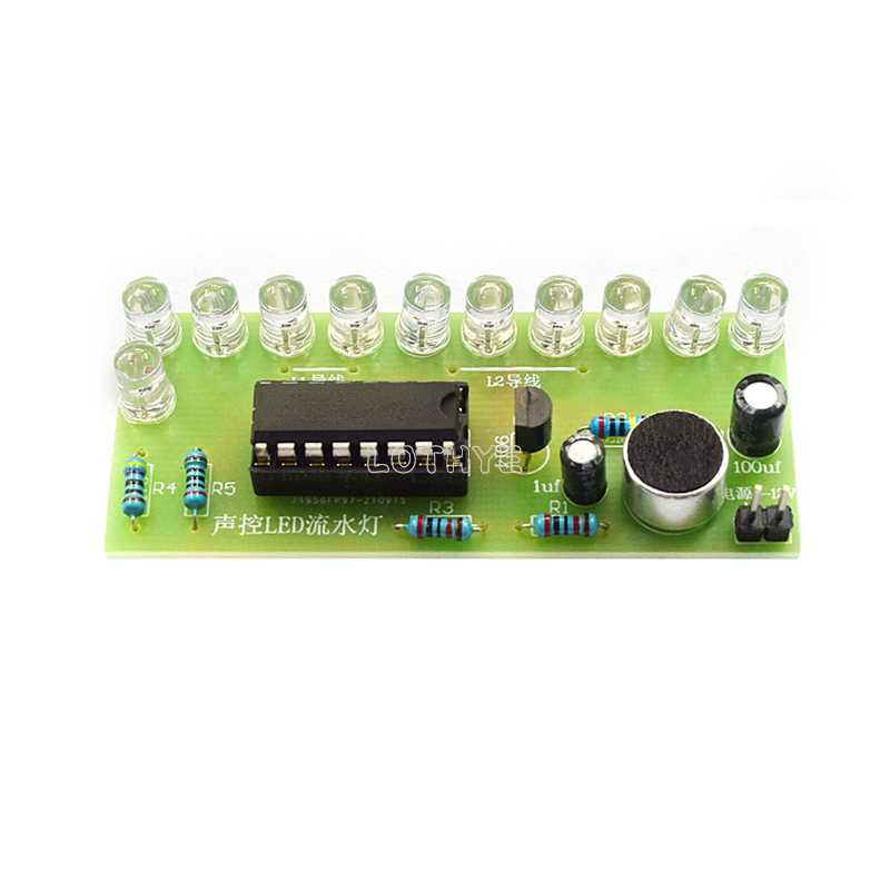 CD4017 Voice Control LED Water - مراجعة Diy Electronics Tool Kit وسعره