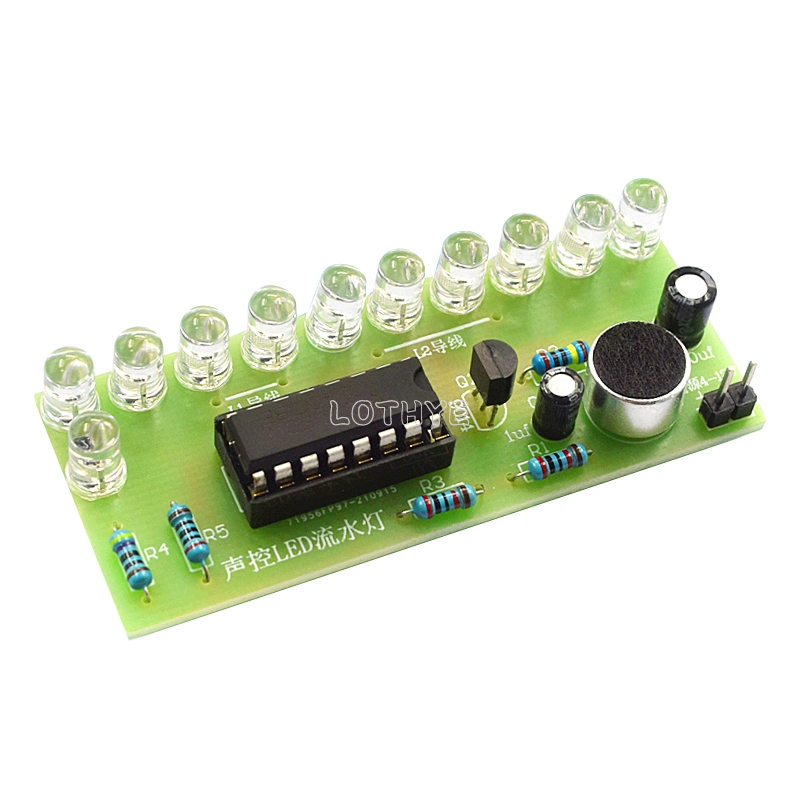 CD4017 Voice Control LED Water - مراجعة Diy Electronics Tool Kit وسعره