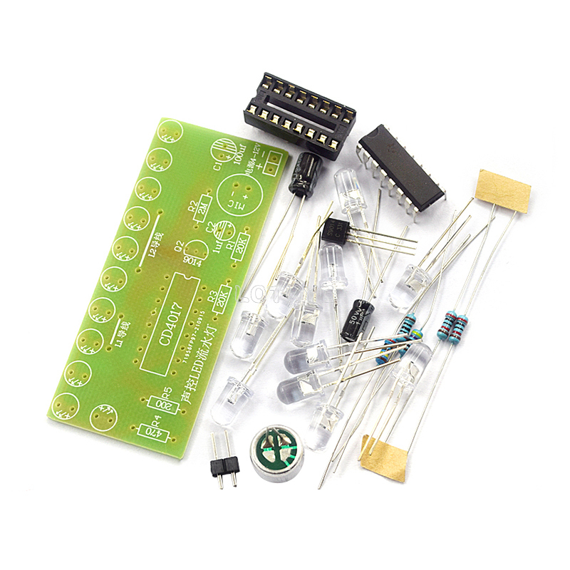 CD4017 Voice Control LED Water - مراجعة Diy Electronics Tool Kit وسعره