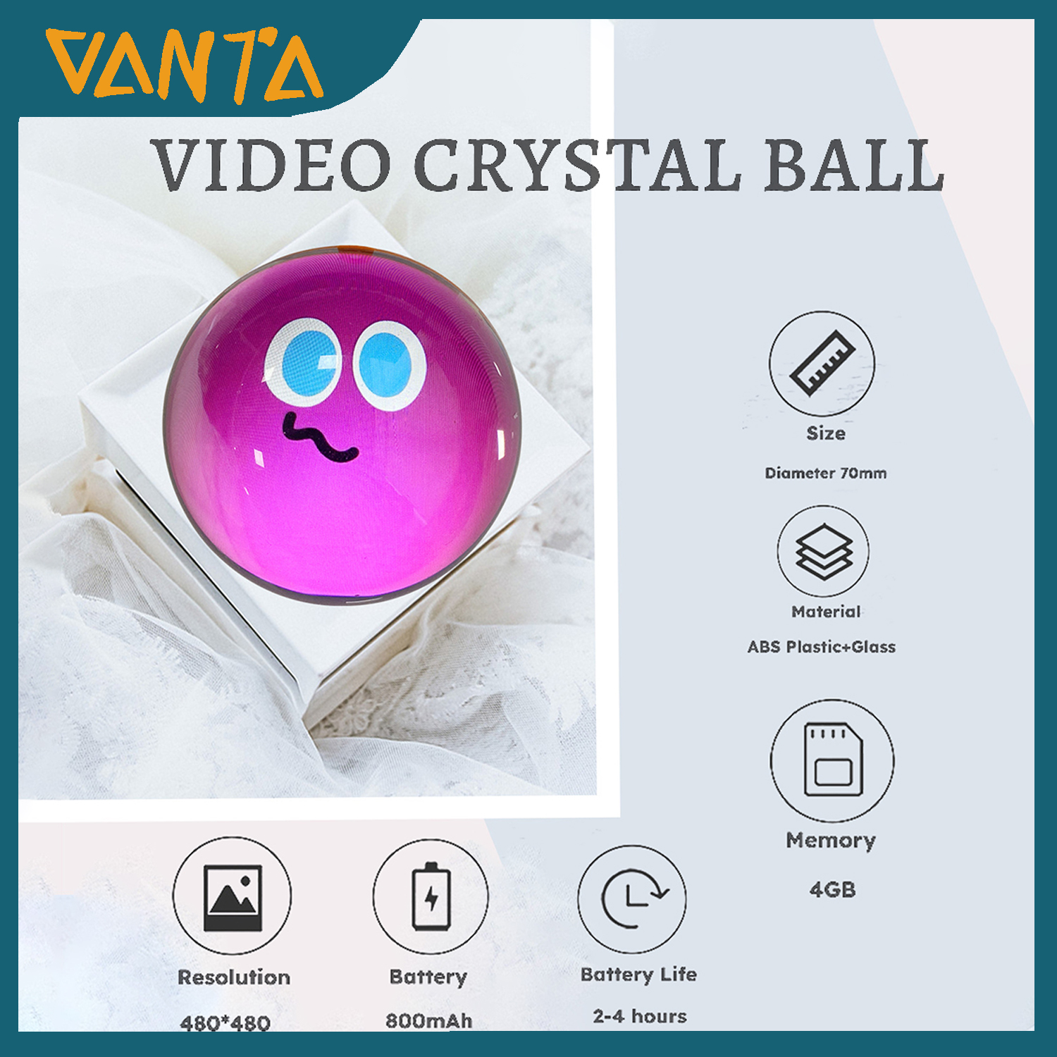 Magic 3D Crystal Ball Electron - مراجعة Diy Electronics Videos وسعره