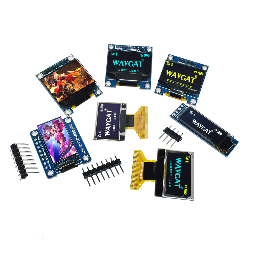 White Yellow Blue color 4Pin 7 - مراجعة I2C Lcd Display وسعره