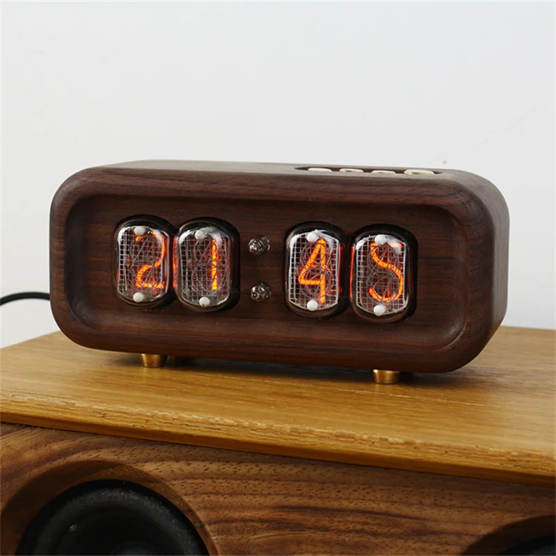Black Walnut Solid Wood Glow D - مراجعة Diy Electronics Desk وسعره